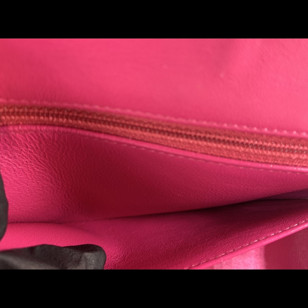 Authentic CHANEL Lambskin Chevron Mini Rectangular Pink with gold hardware - Picture 11 of 17